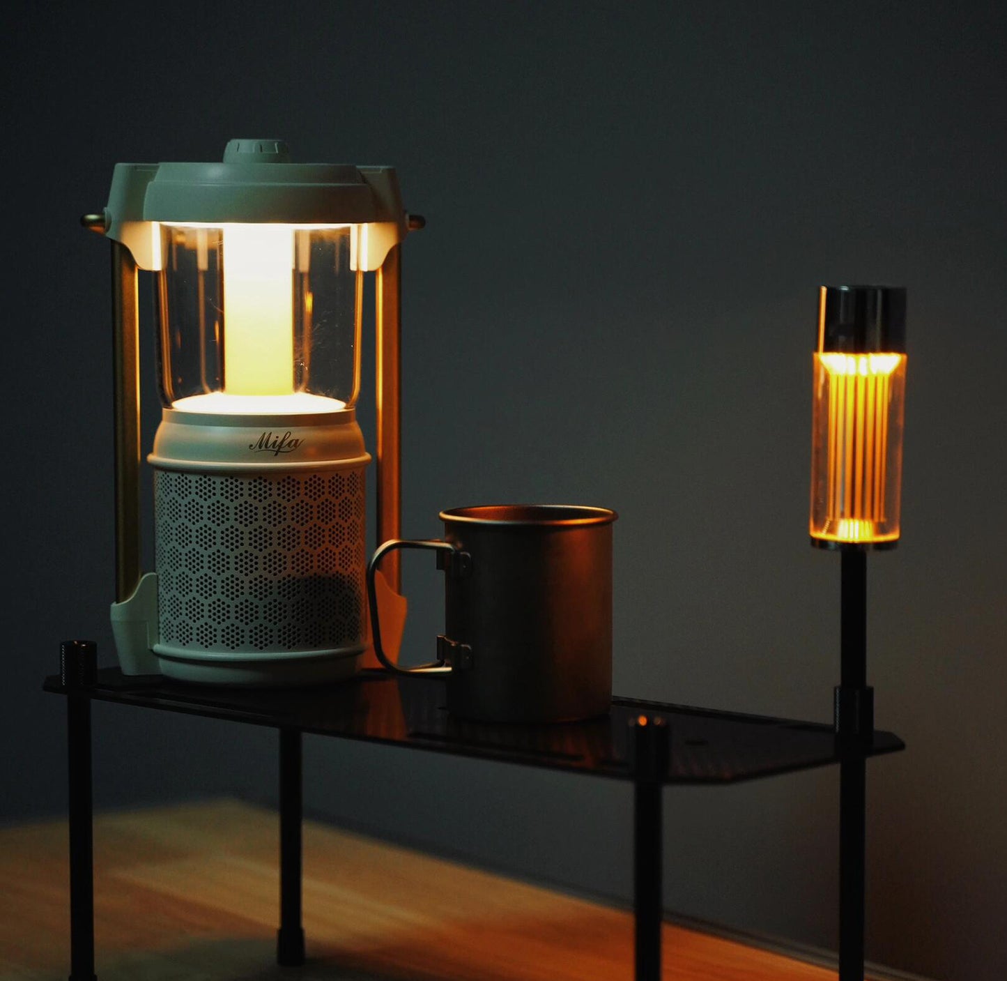 mifa light alu-klapprad Mifa Lyra Bluetooth 5.3 Speaker with Lantern – 360° Surround Sound & L – mifa